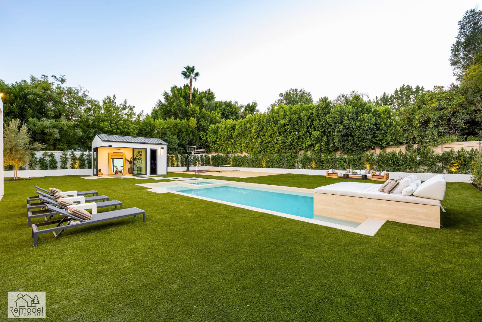 Pool & Sport-Court Backyard, view 2