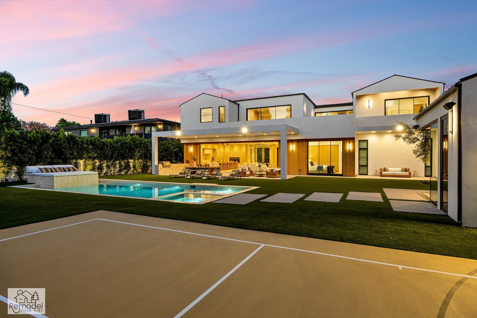 Pool & Sport-Court Backyard, view 3