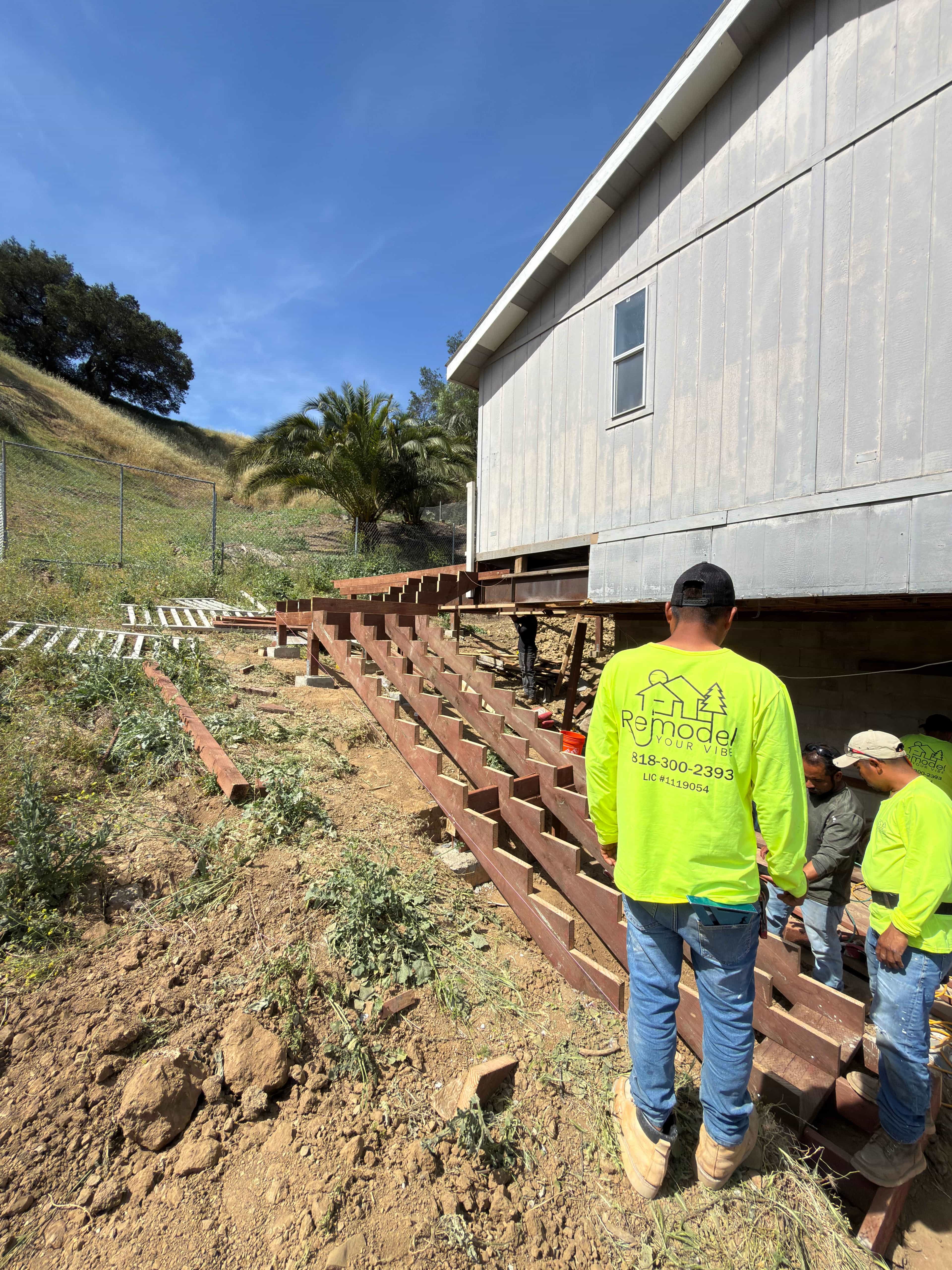 Framing and construction progress